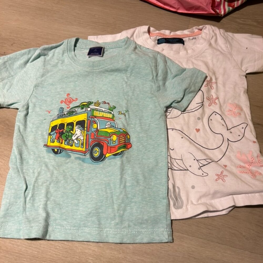 Two Galápagos Islands T-Shirts | Toddler Size 2T | Travel Souvenir Tee Set